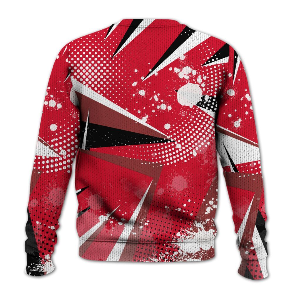 Knitted Sweater To Match Air Max Sunder Gore Tex Fire Red - Poly Trust No One Dripping