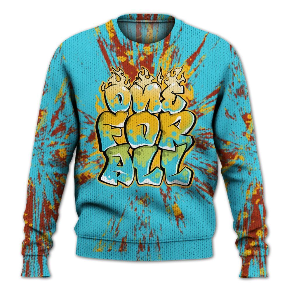 Knitted Sweater To Match SB Dunk Di'Orr Greenwood - Ones For All Graphic Luxury