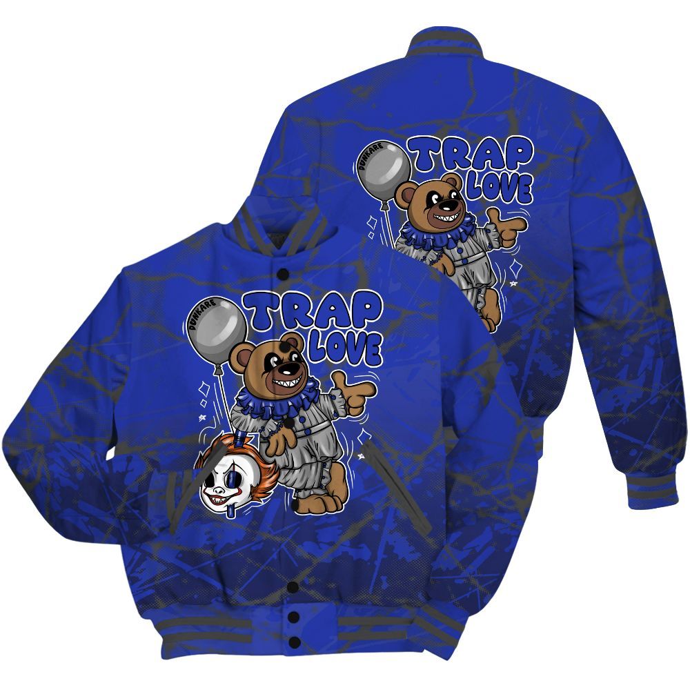 Varsity Jacket To Match Air Max Plus Black Racer Blue Shirt - Trap Loves Bear Profound All Over Print