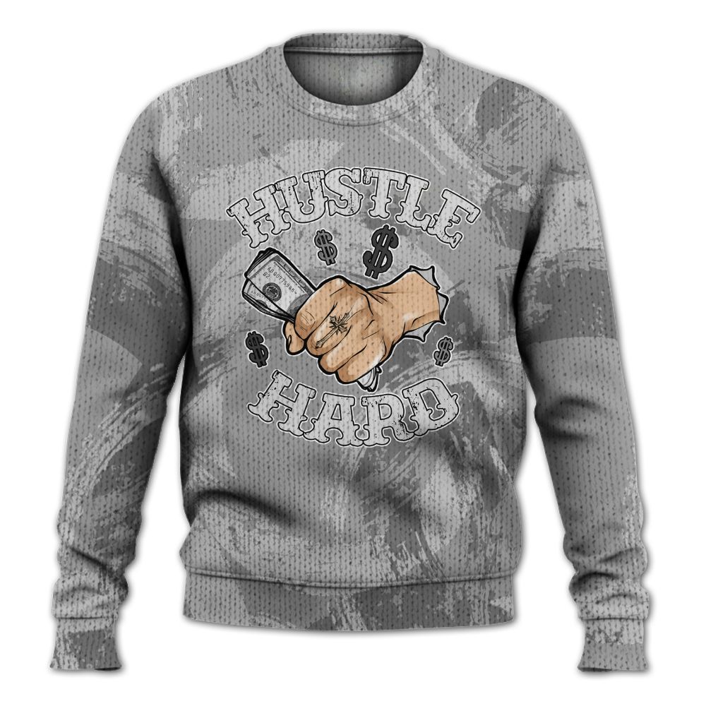Knitted Sweater To Match Black Wolf Grey 12s - Hustles Hard! Splash
