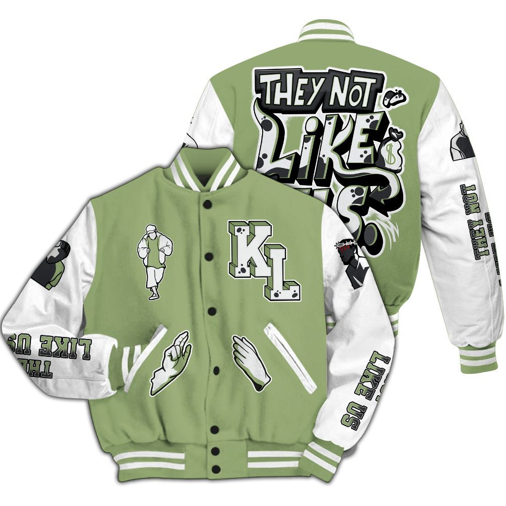 Varsity Jacket To Match Oil Green 4s - Dislike Us Graphic All Over Print