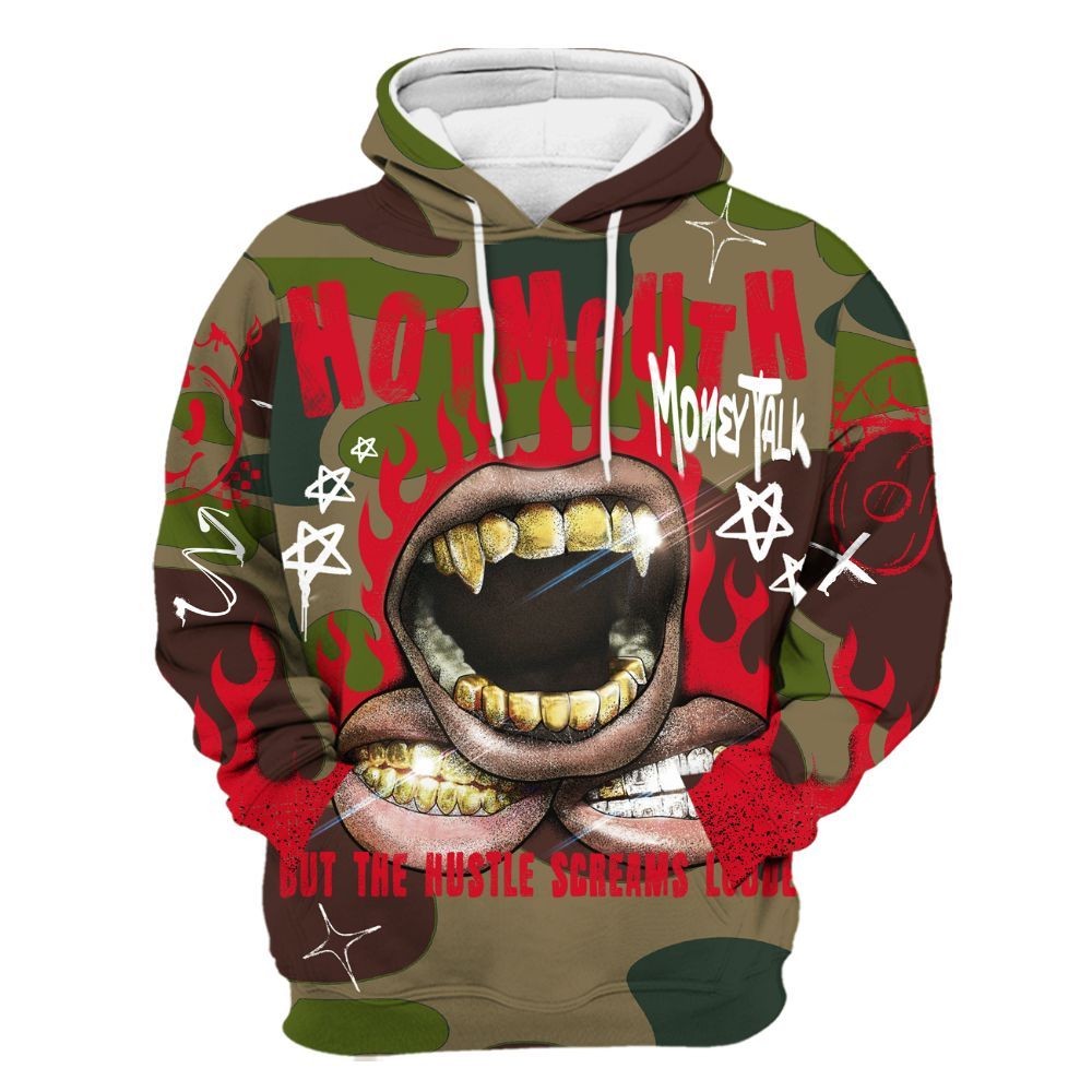 Hoodie To Match Air Max 90 Duck Camo Red - Mouth Burning Street Style All Over Print