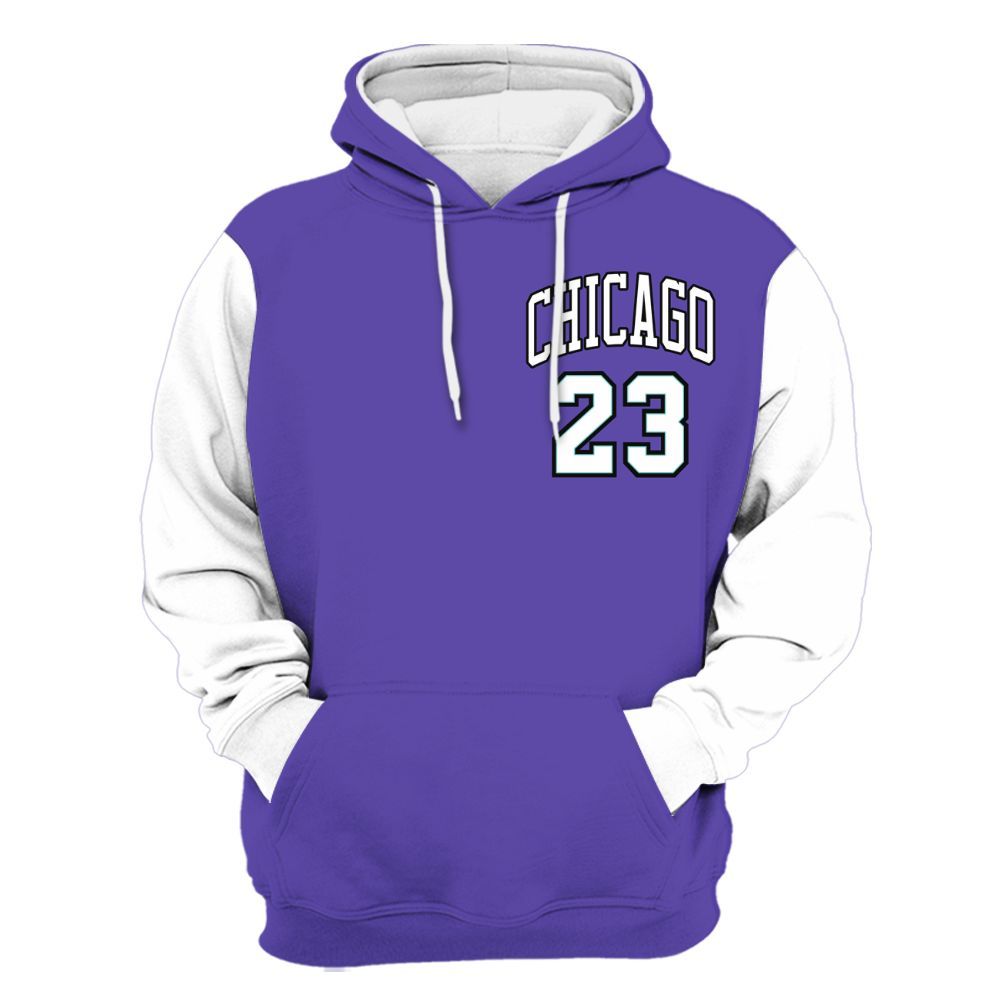 Hoodie To Match Low Hornets 1s Varsity Jacket, Custom Name Chicago 23 All Over Print