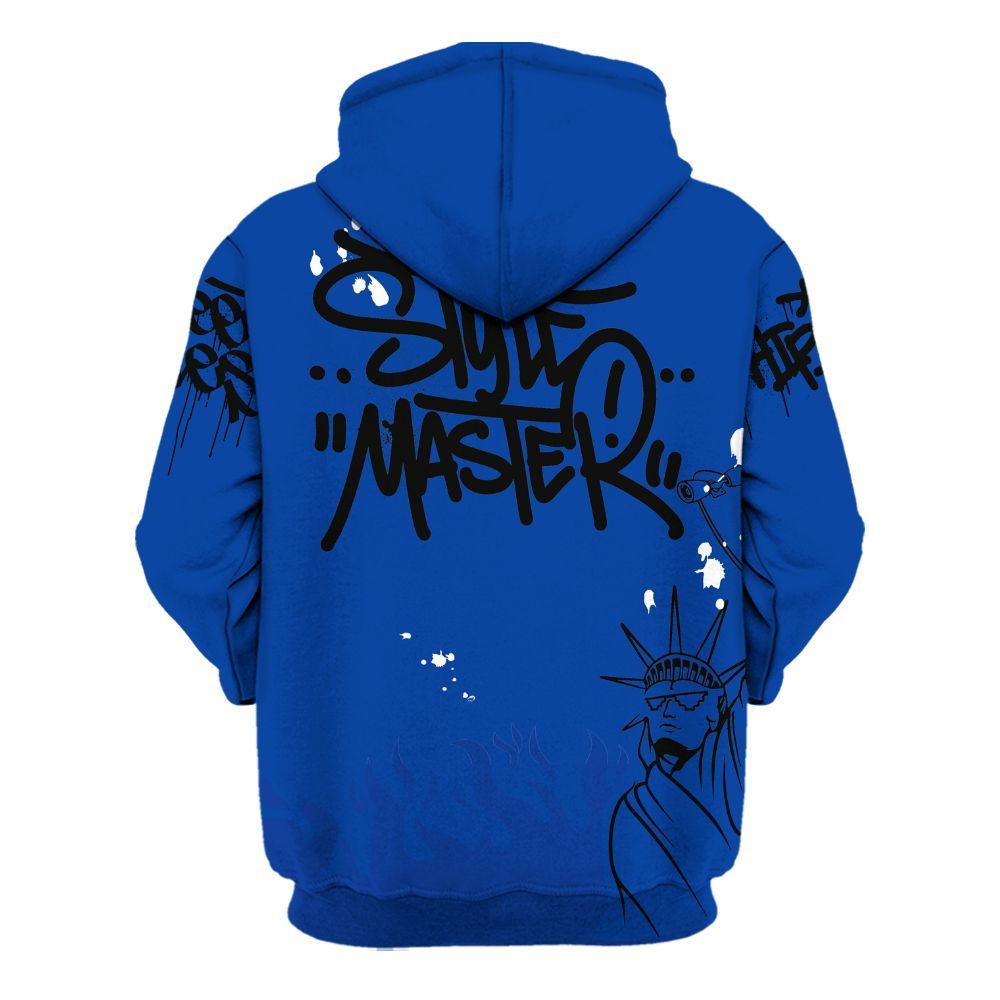 Hoodie To Match Hyper Royal 12s - Graphic Fck Around Find Out All Over Print