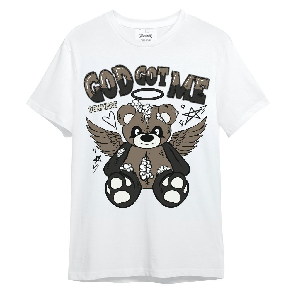 Shirt To Match Low OG Dark Mocha 1s - Gods Guides Me Bear Unisex Shirt