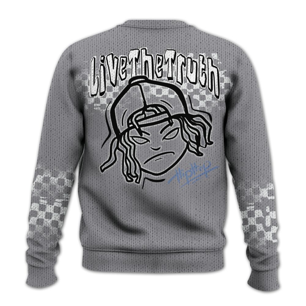 Knitted Sweater To Match Low Cement Grey 11s - Feel Life Street Style