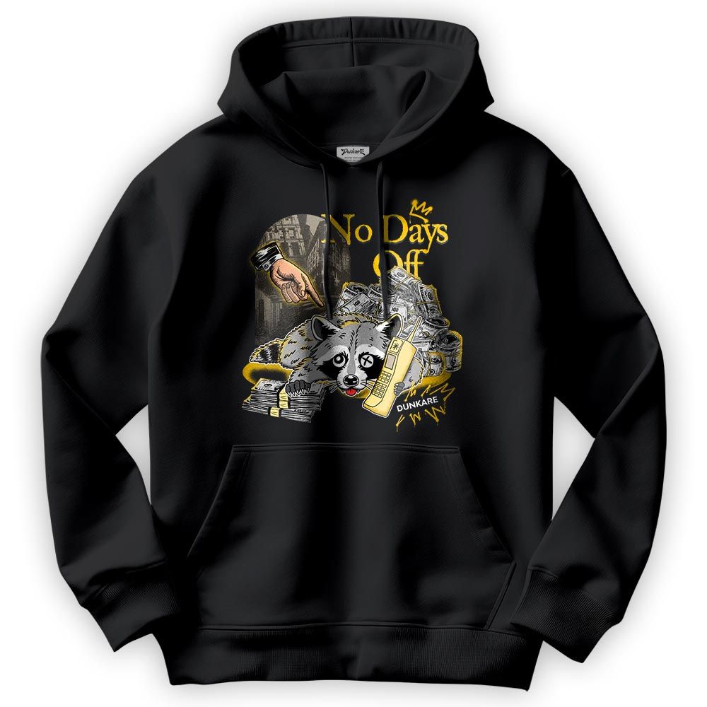 Sweatshirt To Match Vivid Sulfur 4s Hoodie - No Days Off Raccoon Hoodie Unisex
