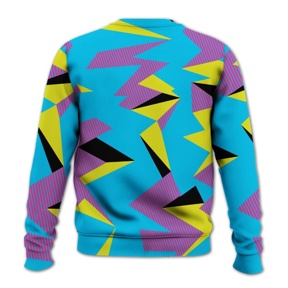 Sweatshirt To Match Tokyo Nights Stewie 3s - Geometric Camouflage Pattern All Over Print