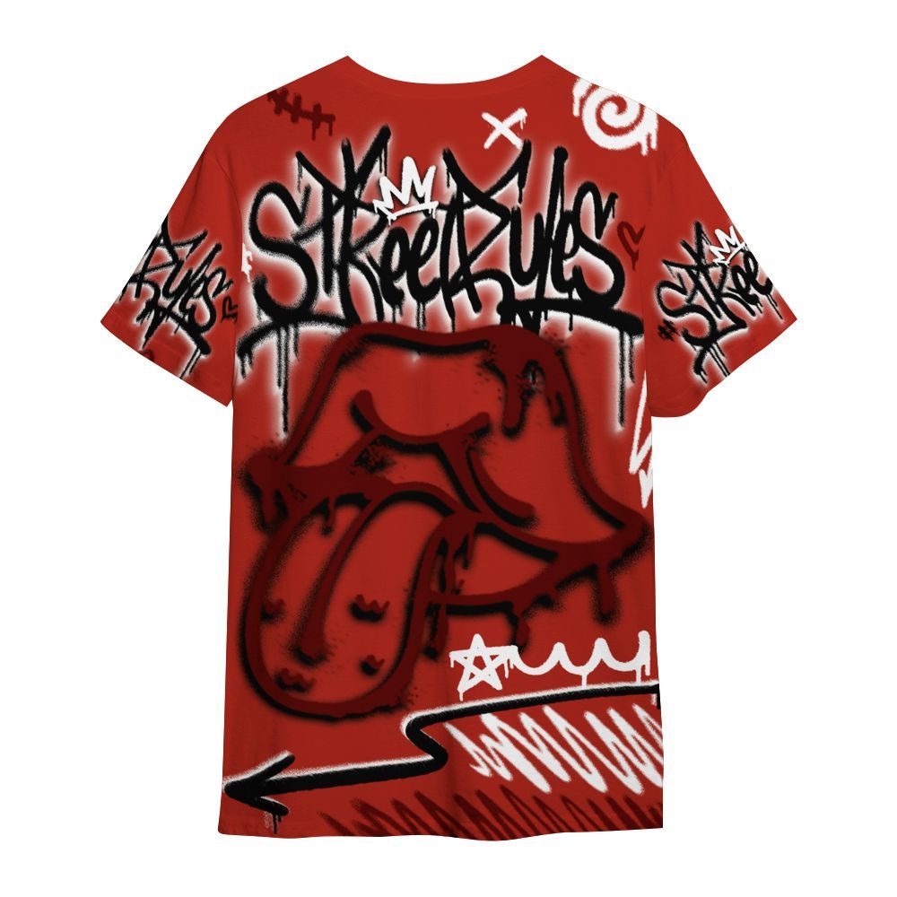 Shirt To Match SP Firewood Orange 4s - Break Rules Streetwear All Over Print