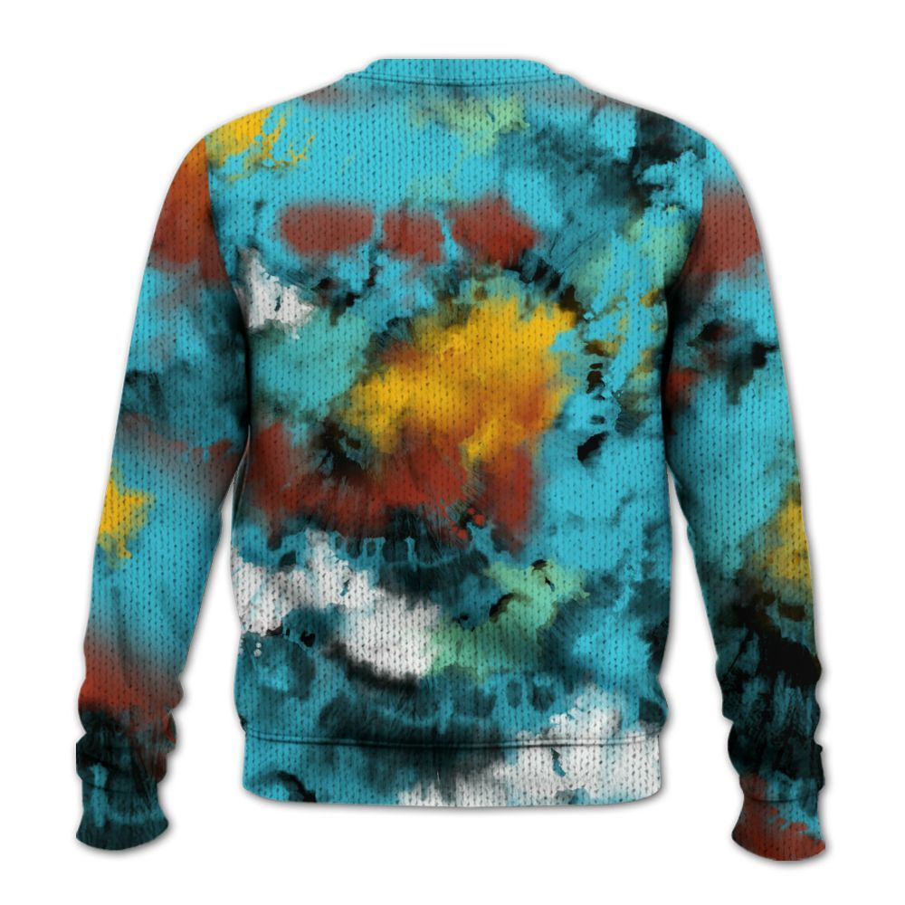 Knitted Sweater To Match SB Dunk Di'Orr Greenwood - SNEAKER Girl Money Drip Tie Dye