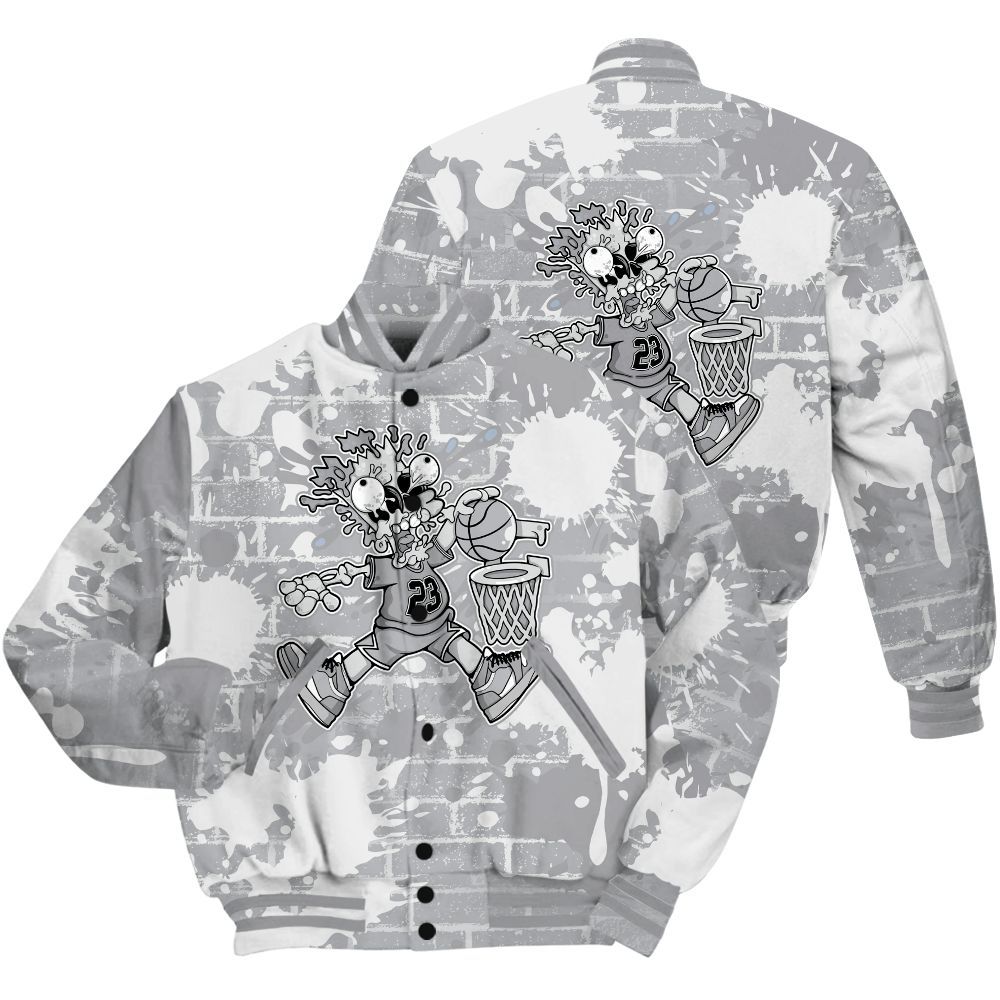 Varsity Jacket To Match Low OG Wolf Grey 1s Shirt - 85's Dunks Graphic Halloween All Over Print