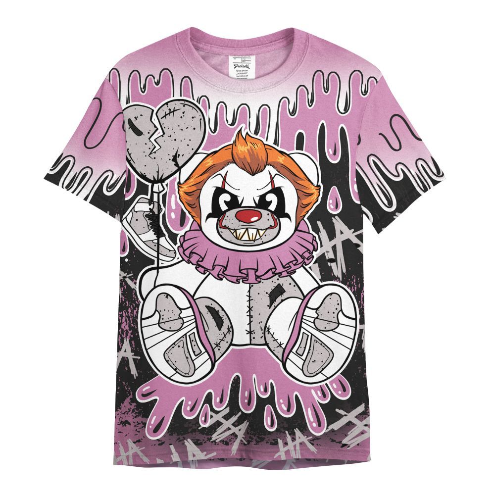 Shirt To Match Neutral Grey Black White Orchid 4s - Shoe Game Bear Drip All Over Print