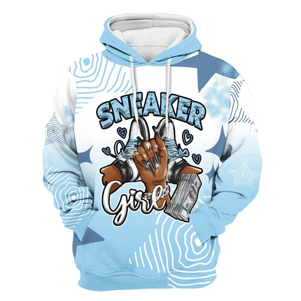 Hoodie To Match Legend Blue 11s - Sneakerz Girlz Unique Starz All Over Print
