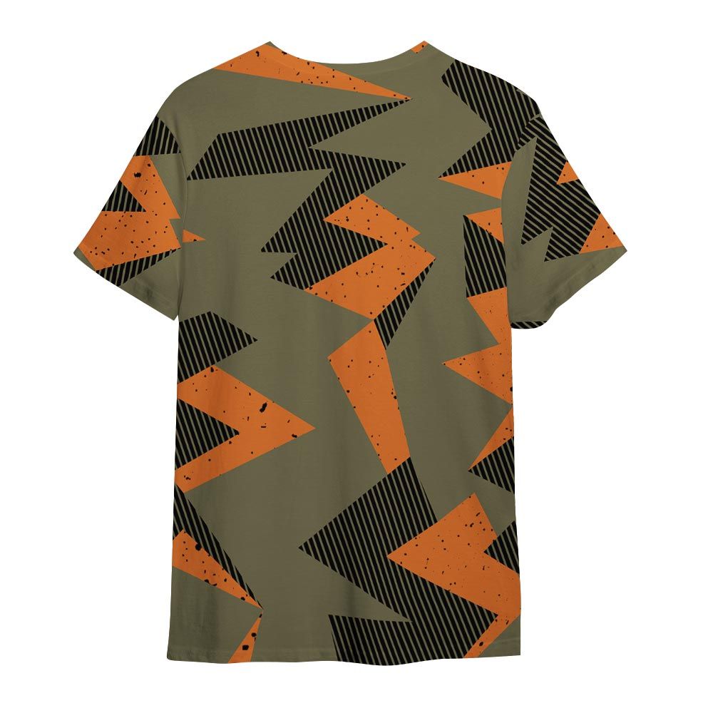 Shirt To Match Olive 5s - Geometric Camouflage Pattern Shirt Outfit
