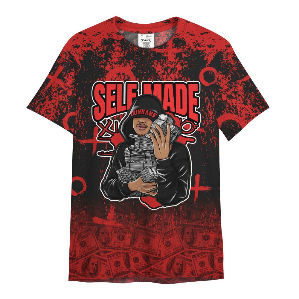 Shirt To Match Red Thunder 4s - Selfmade Unique Drip All Over Print