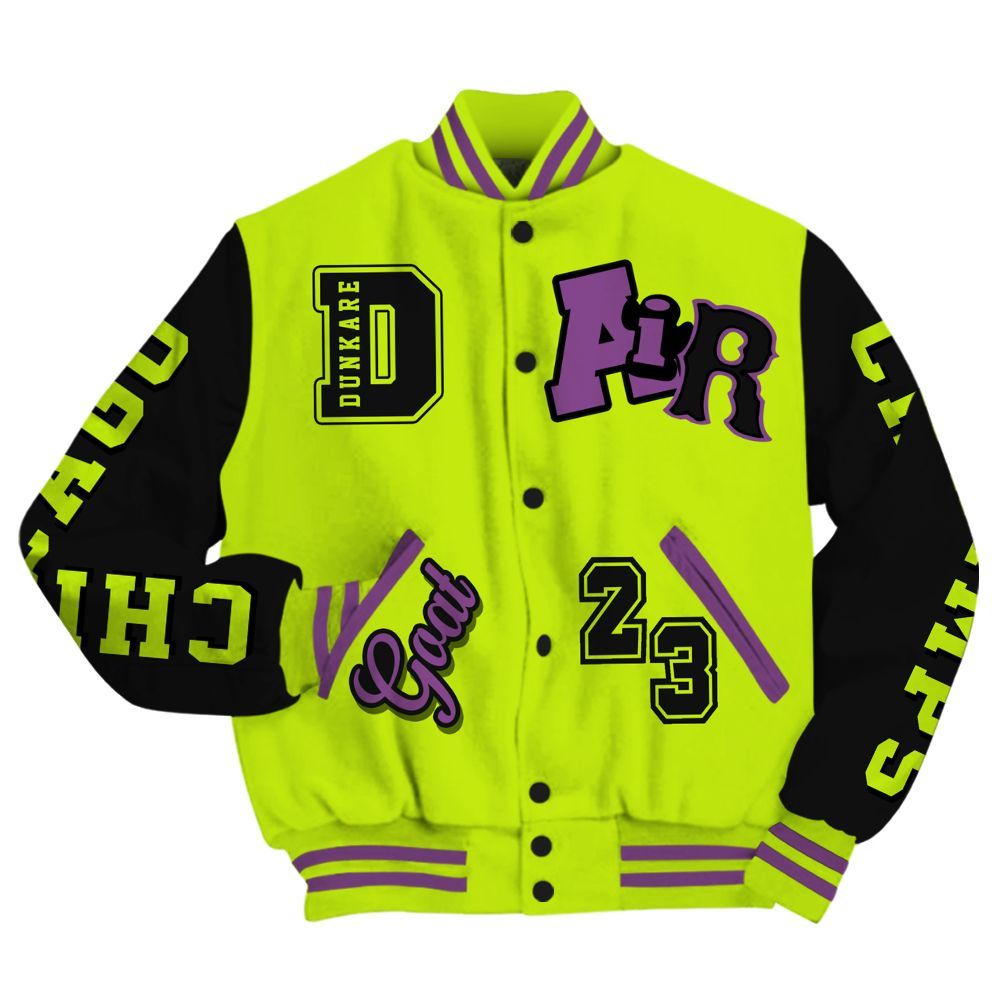 Varsity Jacket To Match GS Black Barely Volt 11s - AIR Number 23 GOAT All Over Print