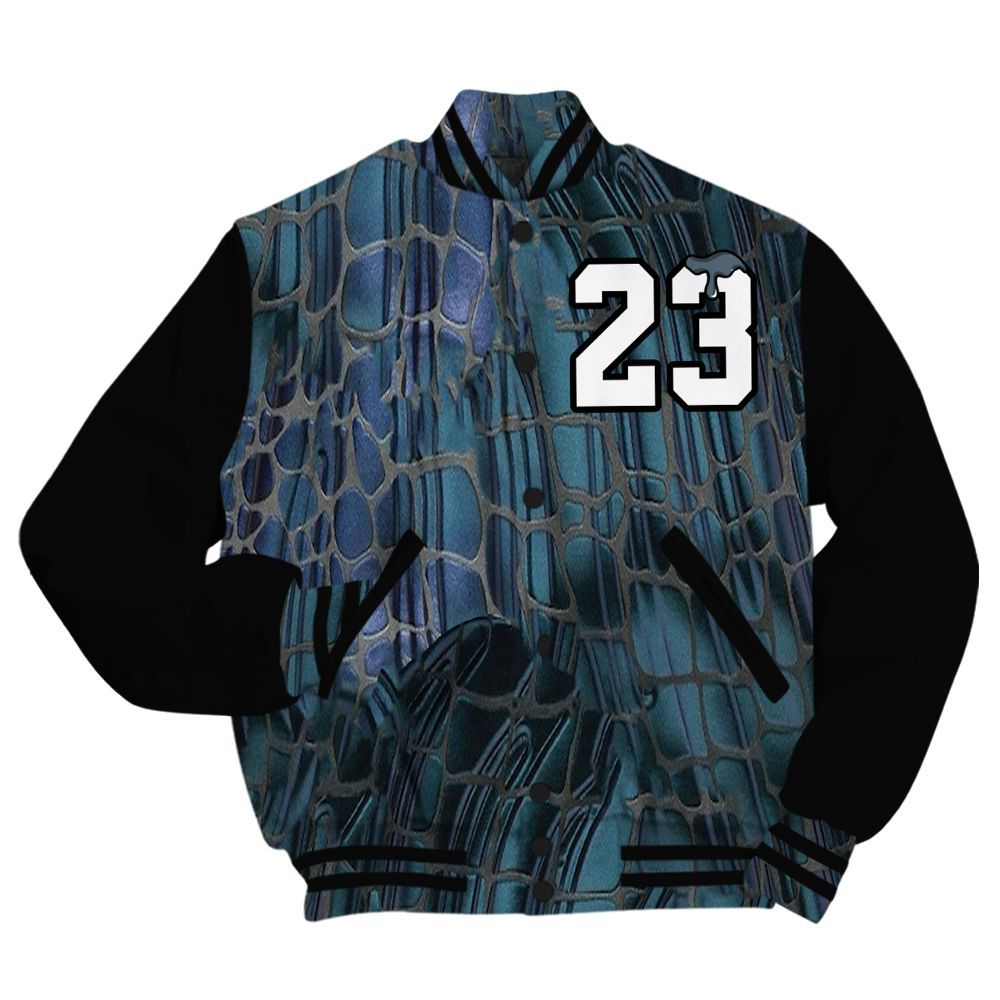 Varsity Jacket To Match Air Foamposite Kazuya Mishima - Custom Name Number 23 Drip All Over Print