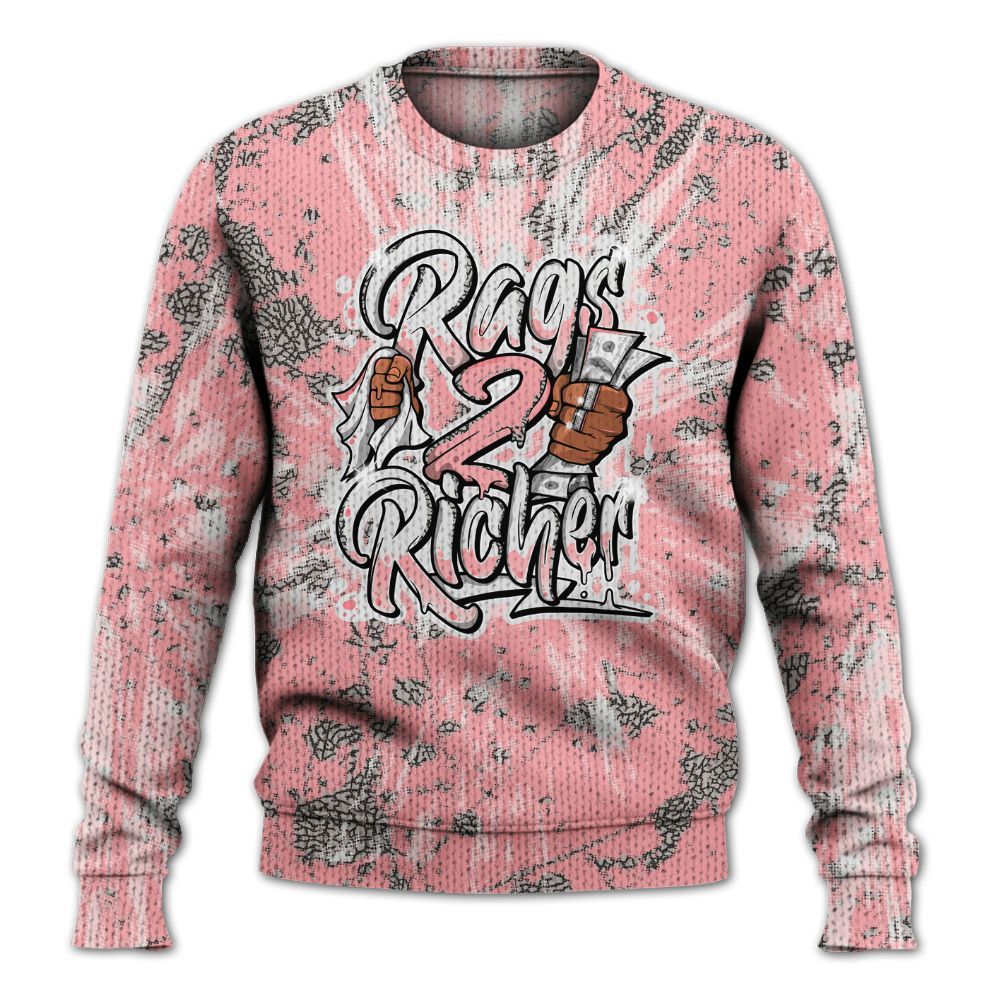 Knitted Sweater To Match Retro Wings 3s - Rag 2 Rich Graphic Luxury