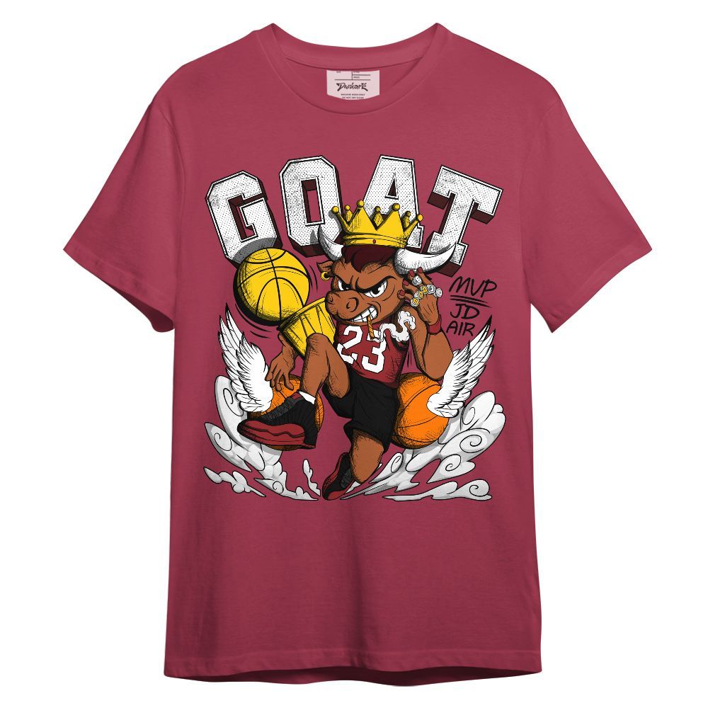 Shirt To Match Alternate Flu Game 12s - FlightMan Number 23 G.O.A.T Unisex Shirt