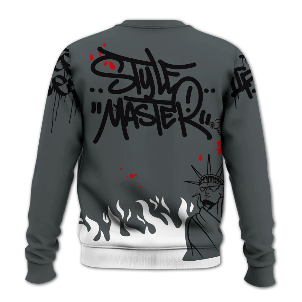 Sweatshirt To Match Black RM Nigel Sylvester 4s - Graphic Fck Around Find Out All Over Print