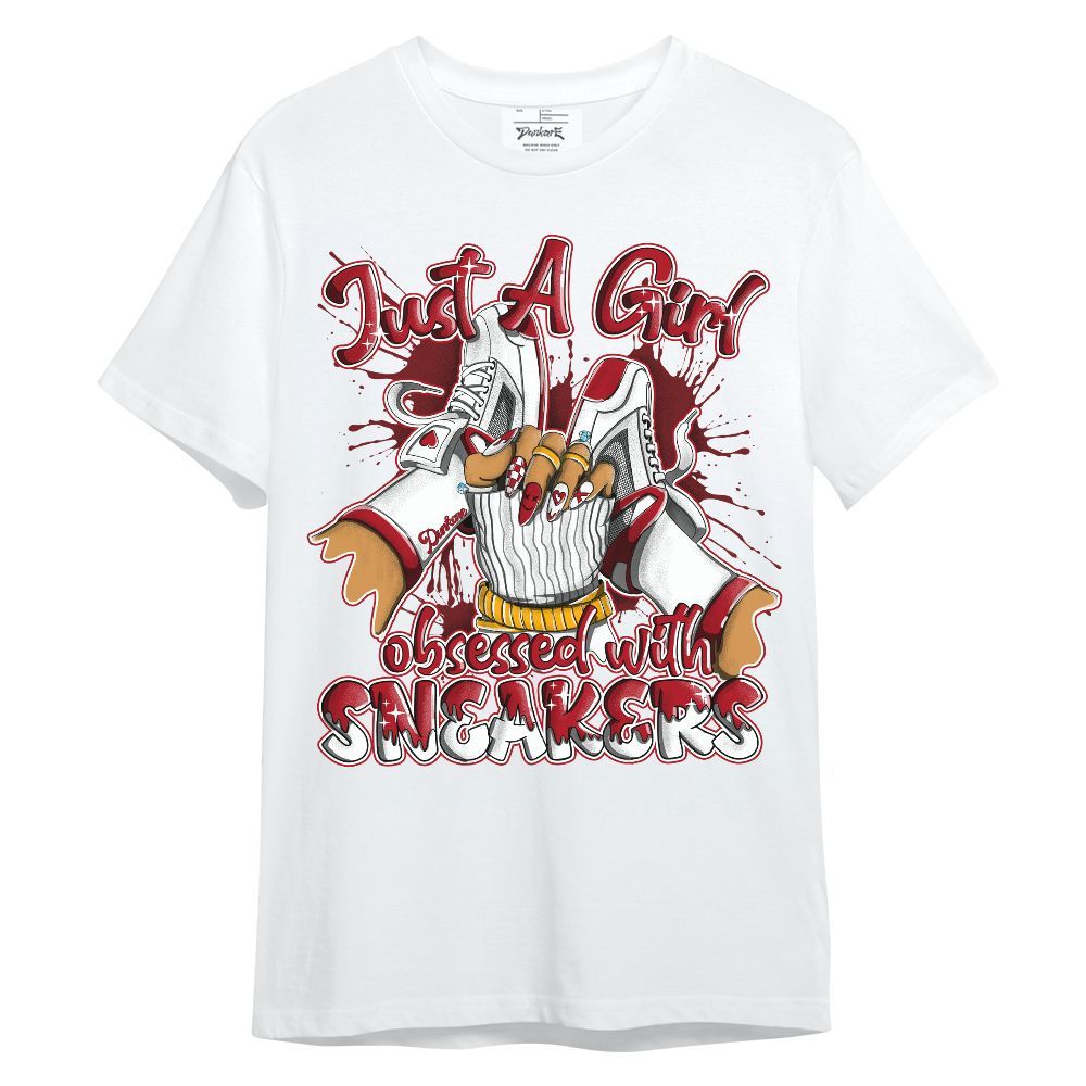 Shirt To Match Bred Velvet 11s - Just A Girl Sneakers Unisex Shirt