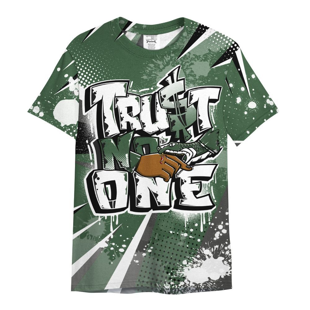 Shirt To Match Dunk Low Skateboards Black - Poly Trust No One Dripping All Over Print