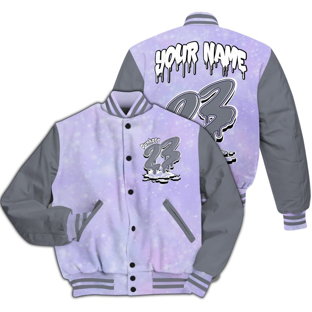 Varsity Jacket To Match Zen Master 4s - Custom Name 23 Drip All Over Print