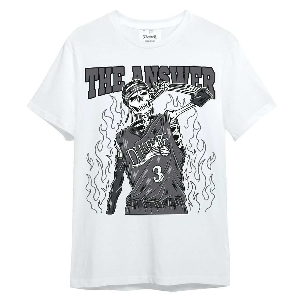 Shirt To Match White Thunder 4s - Allen Answer Skeleton Unisex Shirt