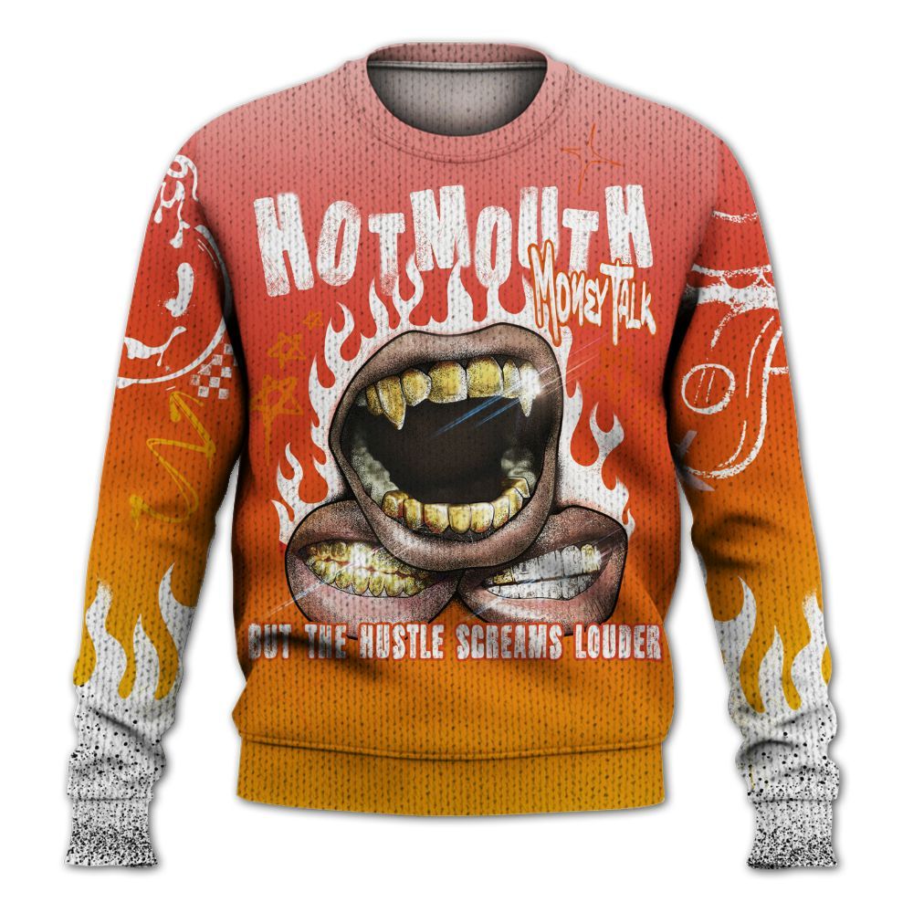 Knitted Sweater To Match Dunk High Candy Corn - Mouth Burning Street Style
