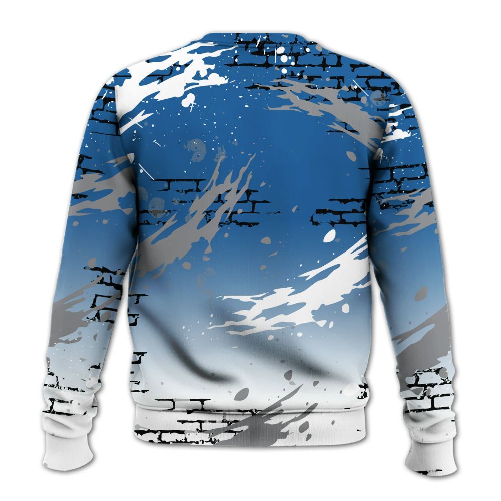 Sweatshirt To Match French Blue 13s - Values Of Loyalty Drip All Over Print