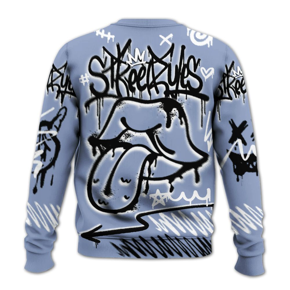 Sweatshirt To Match Retro Blue Grey 13s - Break Rules Streetwear All Over Print