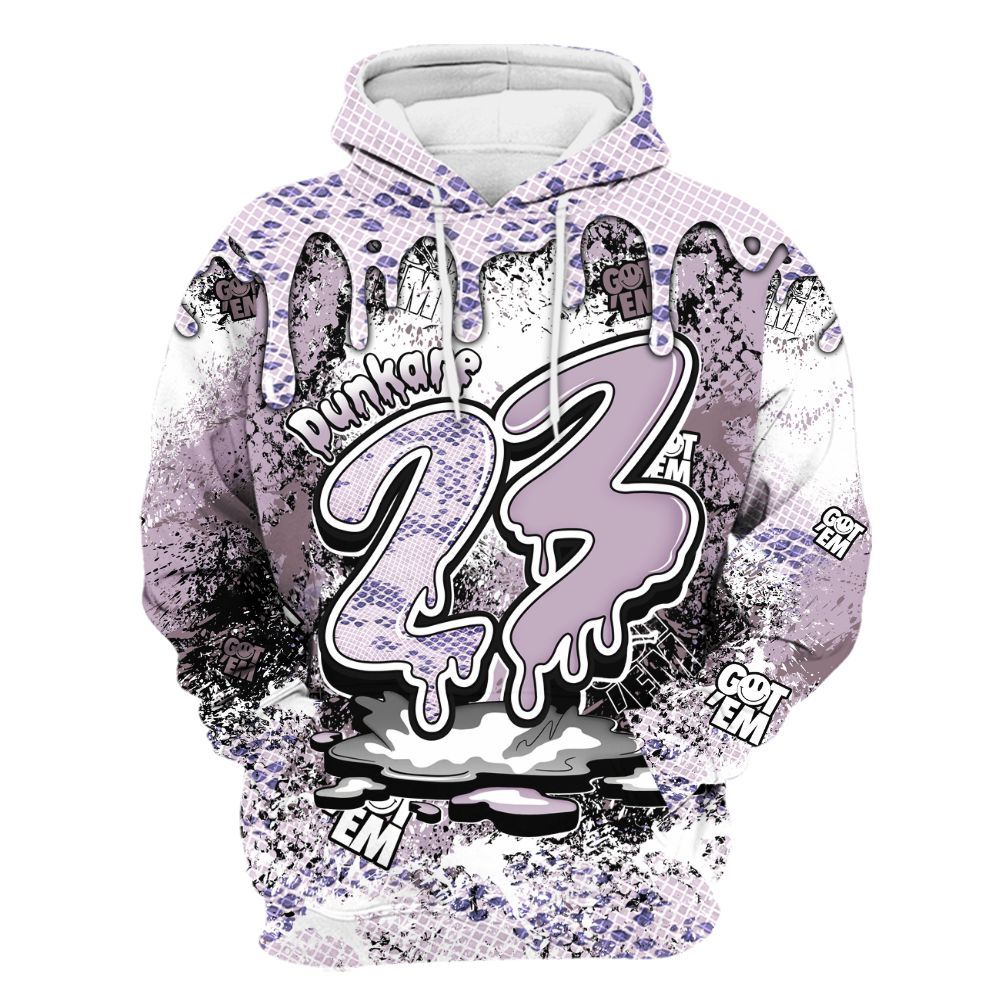 Hoodie To Match Air Force 1 Low Purple Snake - Dripping 23 Drip All Over Print