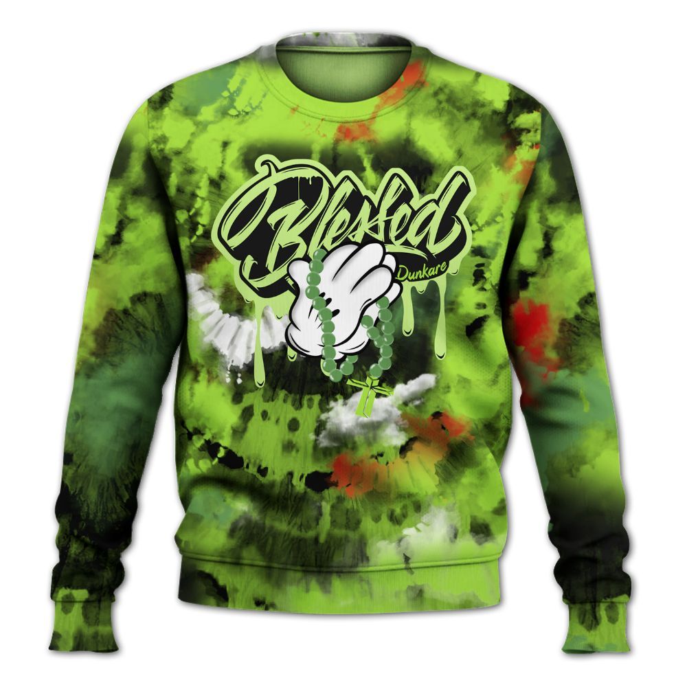 Sweatshirt To Match Kobe 6 SE Grinch - God Blessed Tie Dye All Over Print