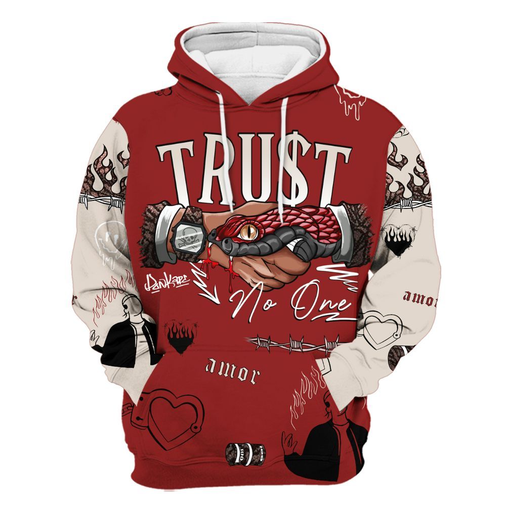 Hoodie To Match World’s Best Dad 3s - Snake Trust No One All Over Print