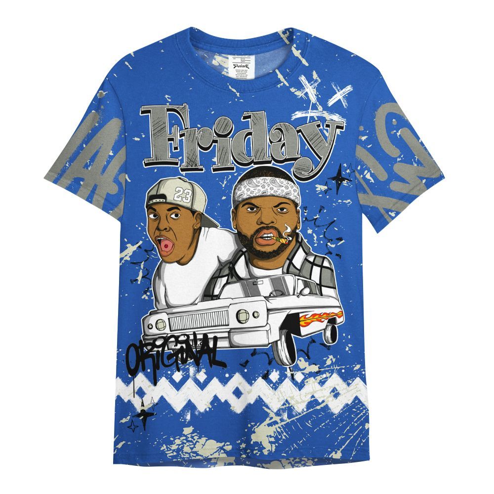 Shirt To Match Lucky Shorts 3s - Friday Sneaker Crayon All Over Print