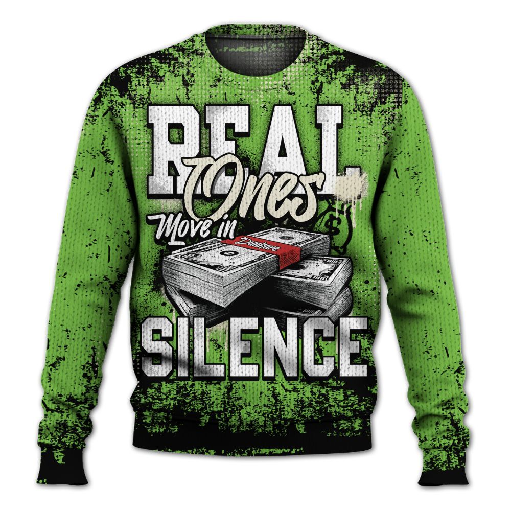Knitted Sweater To Match Air Max Waffle SP Action Green - Move In Silence Money Street Retro