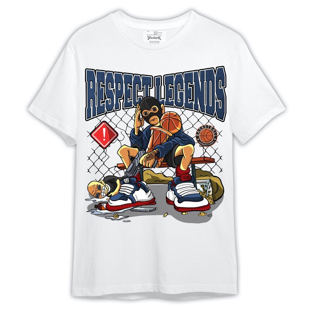 Shirt To Match Retro Olympic 6s - Respect Legends Basketball Shirt Outfit 1005 TCD