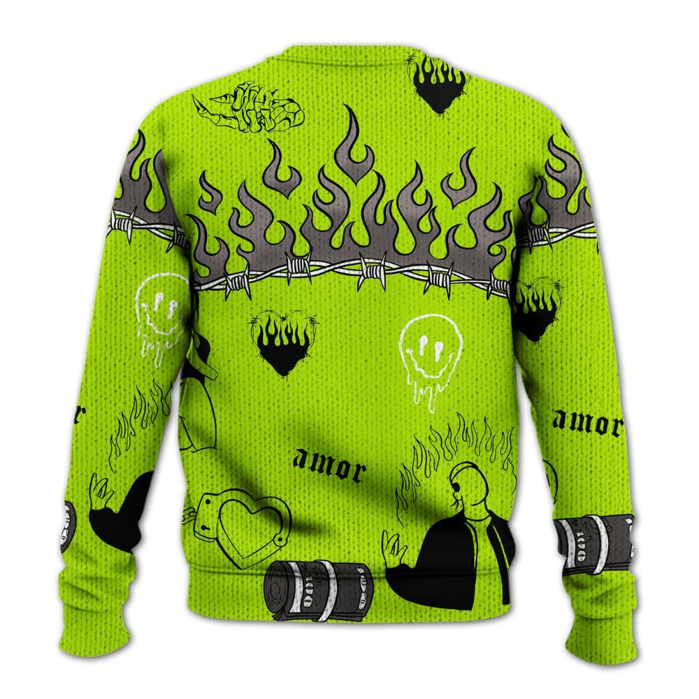 Sweater To Match Foamposite Voltage Black Air Pro 2026 - Snake Trust No One Graphic