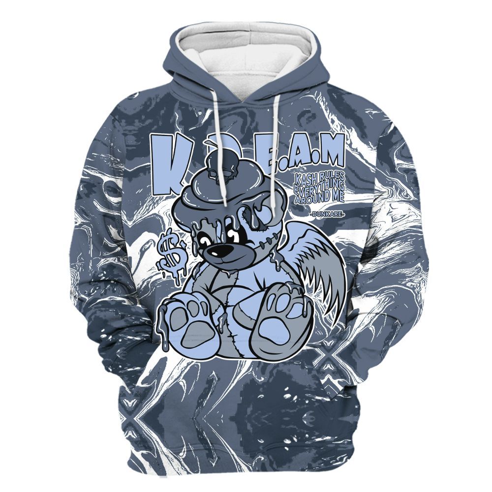 Hoodie To Match Low Diffused Blue 11s - Loot Bear Liquid All Over Print