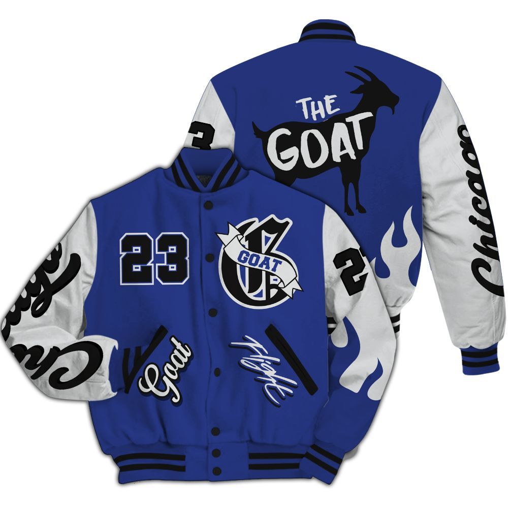 Varsity Jacket To Match JM Pro Black Concord - The G.O.A.T Streetwear All Over Print