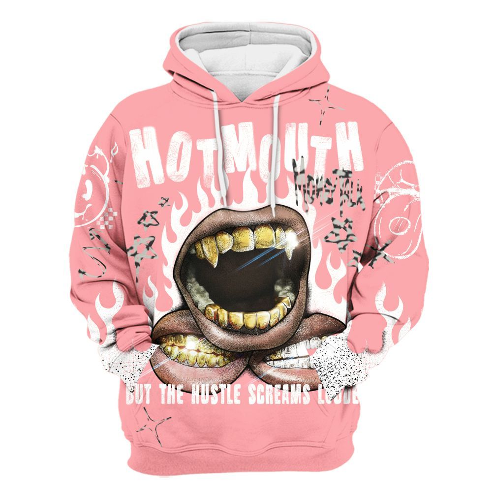 Hoodie To Match Retro Wings 3s - Mouth Burning Street Style All Over Print