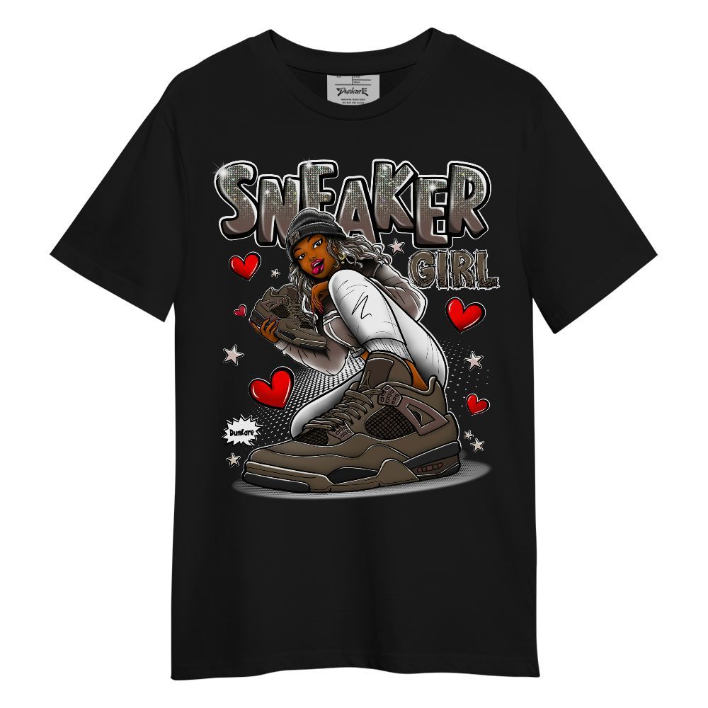 Shirt To Match AMM Dark Mocha 4s - Sneaker Girl With Shoes Graphic