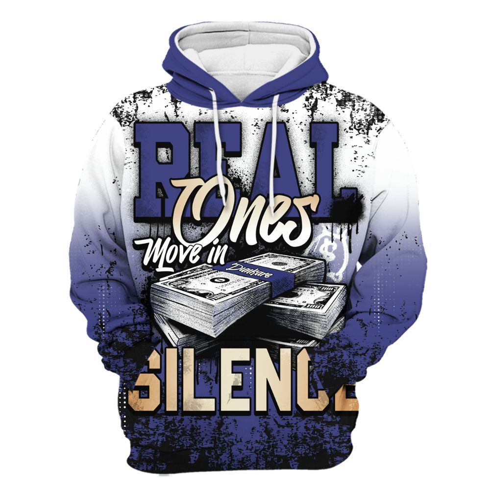 Hoodie To Match JM Pro Black Concord - Move In Silence Money Street Retro All Over Print
