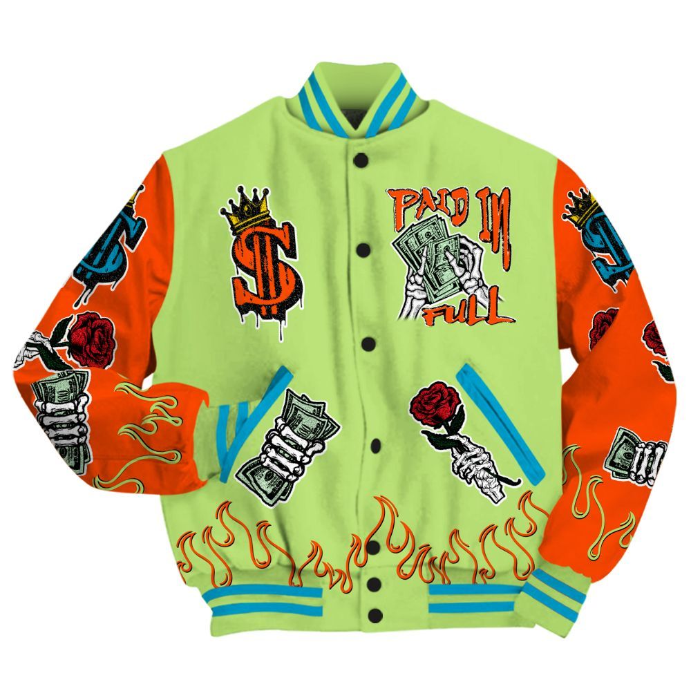 Varsity Jacket To Match Kobe 9 Elite What The - Fire Everybody Paid In All Over Print