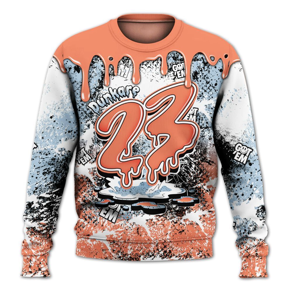 Sweatshirt To Match DJ Khaled Crimson Bliss 5s - Dripping 23 Drip All Over Print