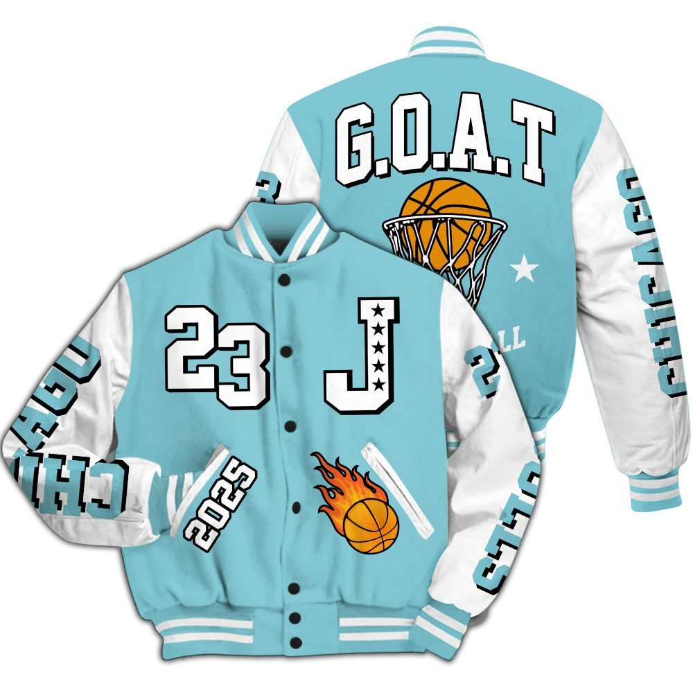 Varsity Jacket To Match Low Legend Blue 11s - Chicago 23 Basketball All Over Print