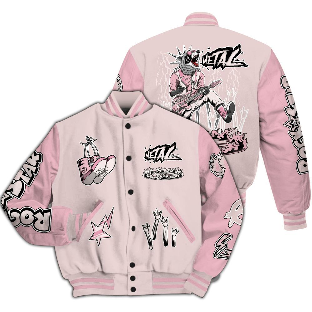 Varsity Jacket To Match Dunk Low KD 17 Aunt Pearl - Punk Rock Raccoon All Over Print