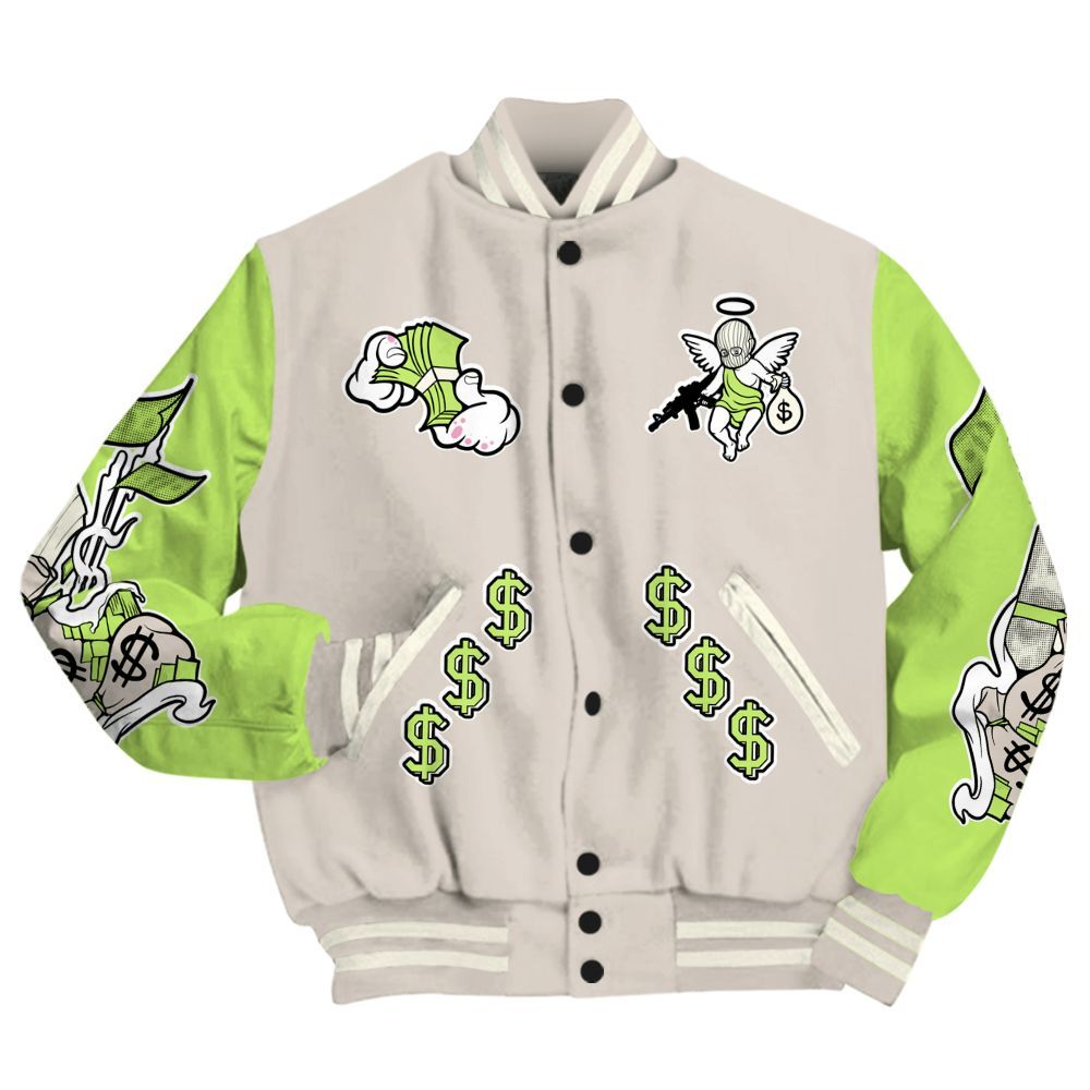 Varsity Jacket To Match Jack Black Night Silver - Ones Move In Silence Graphic All Over Print