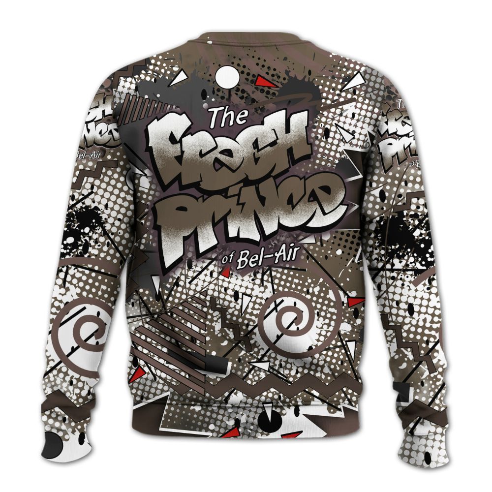 Sweatshirt To Match AMM Dark Mocha 4s - Fresh Sneaker 90s All Over Print