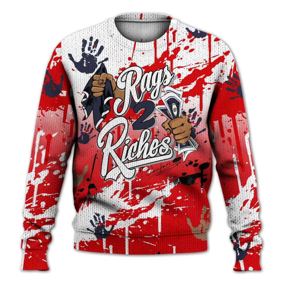 Knitted Sweater To Match Low OG Howard Bison 1s - Rag 2 Riches